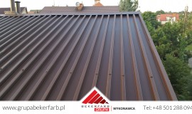 Mycie i malowanie blachy trapezowej w miejscowości Sulechów