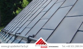 Trzy krotne malownie dachu w miejscowości Łagów Lubuski