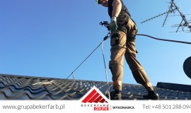Malowanie natryskowe dachu Międzychód