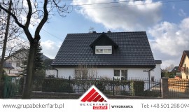 Mycie i malowanie dachówki betonowej Międzychód, Malowanie dachówki RAL 9005