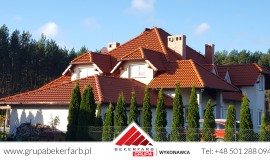 Mycie dachówki betonowej w okolicach Zielonej Góry, malowanie dachu w okolicach Zielonej Góry